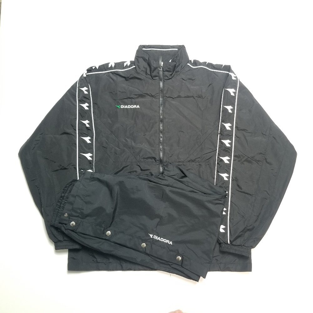 Diadora tracksuit black/white